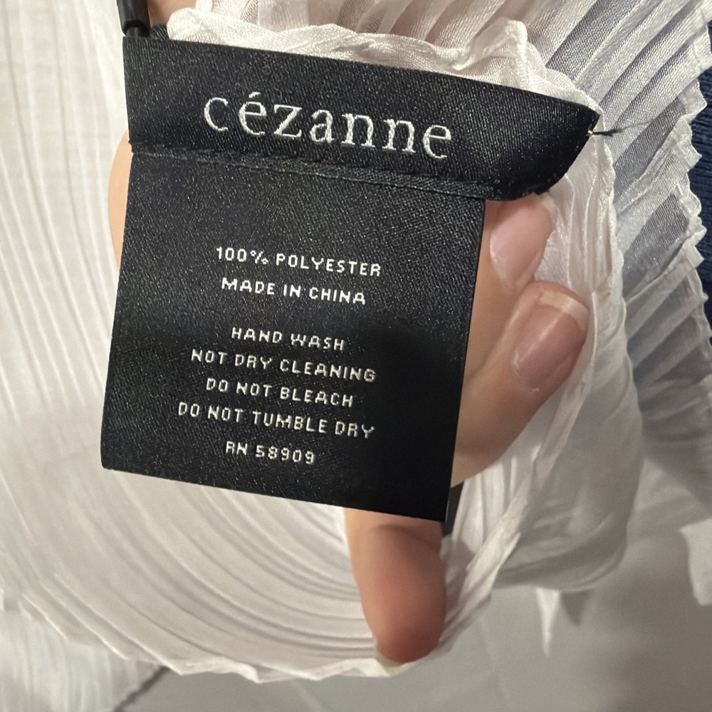 Cèzanne Woman's One Size NWT Ivory Crinkled‎ Sheer Scarf Shawl Wrap - Picture 5 of 7
